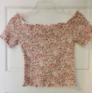 H&M Smocked Cropped Top